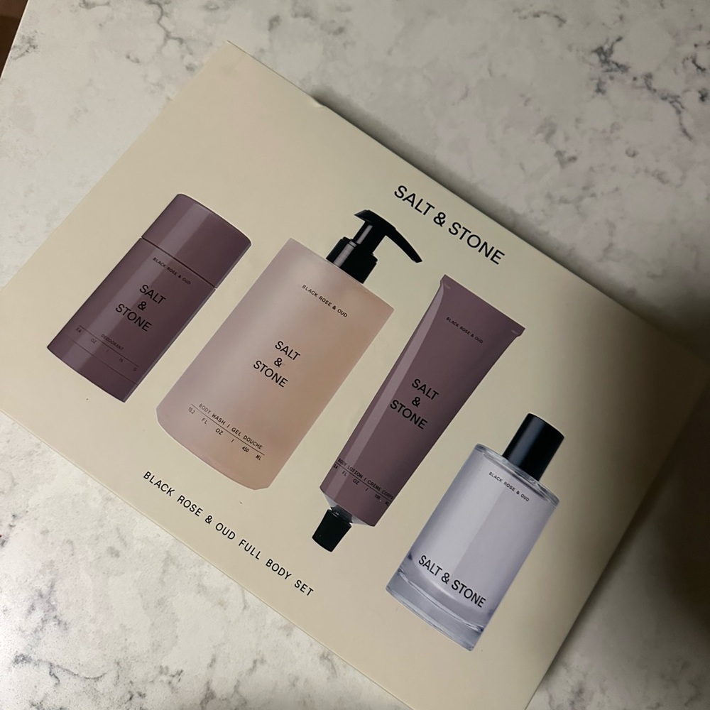Salt & Stone Black Rose & Oud Full Body Set - Picture 2 of 5
